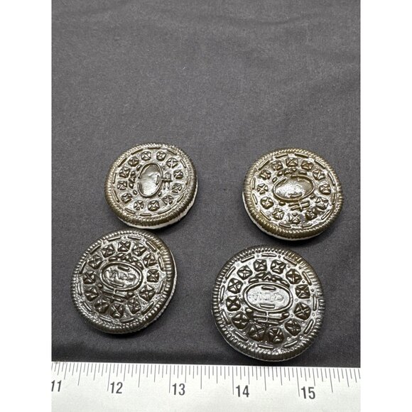 Vintage Style Decorative Oreo-Like Cream Filled Cookie Pretend Play Food Set Of - Picture 4 of 4